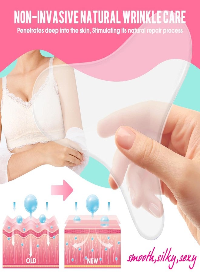 Pacify 6 Pack Silicone Chest Wrinkle Pads Reusable Wrinkle Patches Overnight Anti Chest Wrinkles from Side Sleeping - Image 2